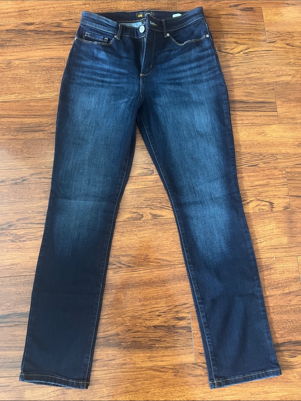 Lee Women's Dark Indigo Straight Leg Jeans